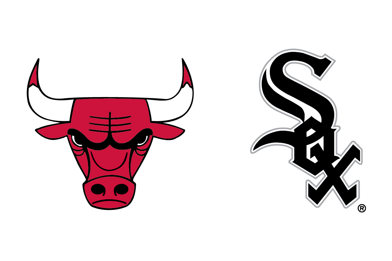 Chicago Bulls and White Sox logos