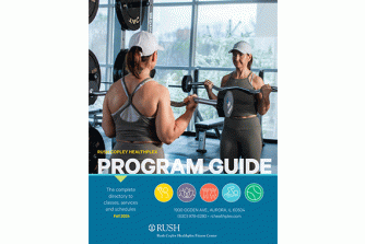 Rush Copley Healthplex program guide cover