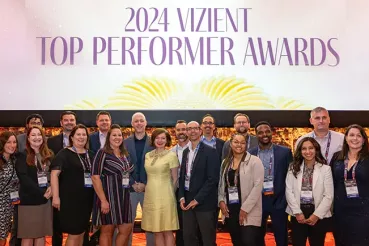 Rush staff celebrates Vizient recognition at Las Vegas ceremony