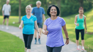 group walking