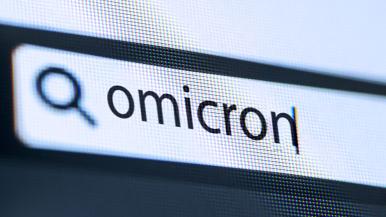 Omicron in search bar