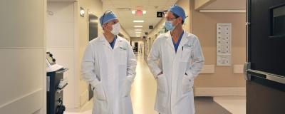 Neurosurgeons Kevin Kelly, MD, and Dmitry Ruban, MD