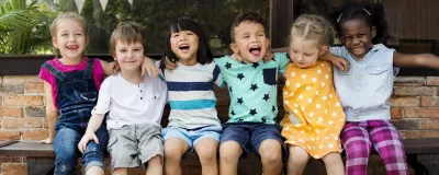 Group of children laughing